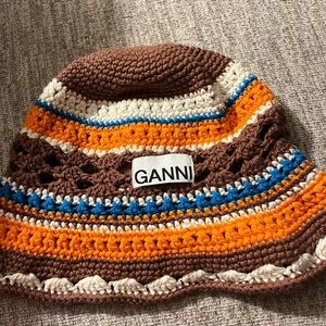 ✨SOLD✨Ganni Multicolor Crochet Hat